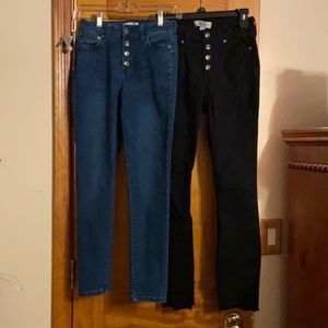 2 pair Pop Sugar Jeans size 2